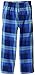Komar Kids Big Boys' Micro Fleece Pant Blue Plaid