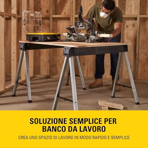 Stanley 1-97-475 Coppia Di Cavalletti Pieghevoli, 340 Kg - 2