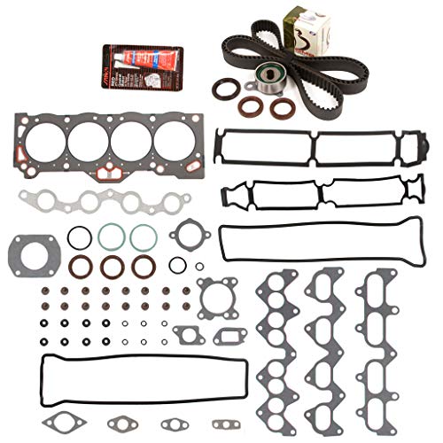 4age 16v engine parts - Evergreen HSTBK2013 Head Gasket Set Timing Belt Kit Compatible with/Replacement for 88-92 Toyota Geo 1.6L DOHC 16v 4AGE 4AGZE