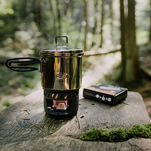 Esbit 585Ml Solid Fuel Stainless Steel Stove & Cookset For Hiking & Camping #TOP5