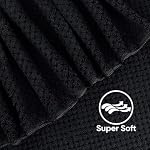 HOMEXCEL Bath Towel Set Pack of 2, (27 x 54 Inches) Microfiber Ultra Soft Highly Absorbent Bath Towel, Lightweight and Quick Drying Towels for Body, Sport, Yoga, SPA, Fitness, Black