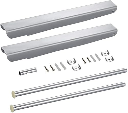 Miniatura 5 de Curious Fish Colgador retráctil de aluminio oculto plegable montado en la pared estante de secado para colgar abrigo camisa y pantalones ahorro de