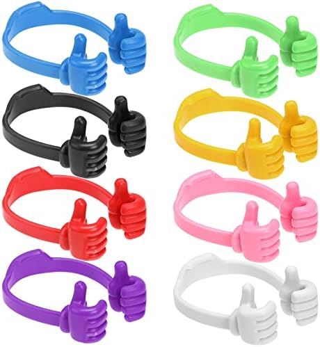 BESPORTBLE 8Pcs Thumbs Up Lazy Phone Stands - Phone Holder, Portable Mobile Phone Holder, Thumb Design Phone Stands,Fun Phone Stand, Lazy Phone Holder for Kids Cell Phone, Phone (Random Color Mixing)