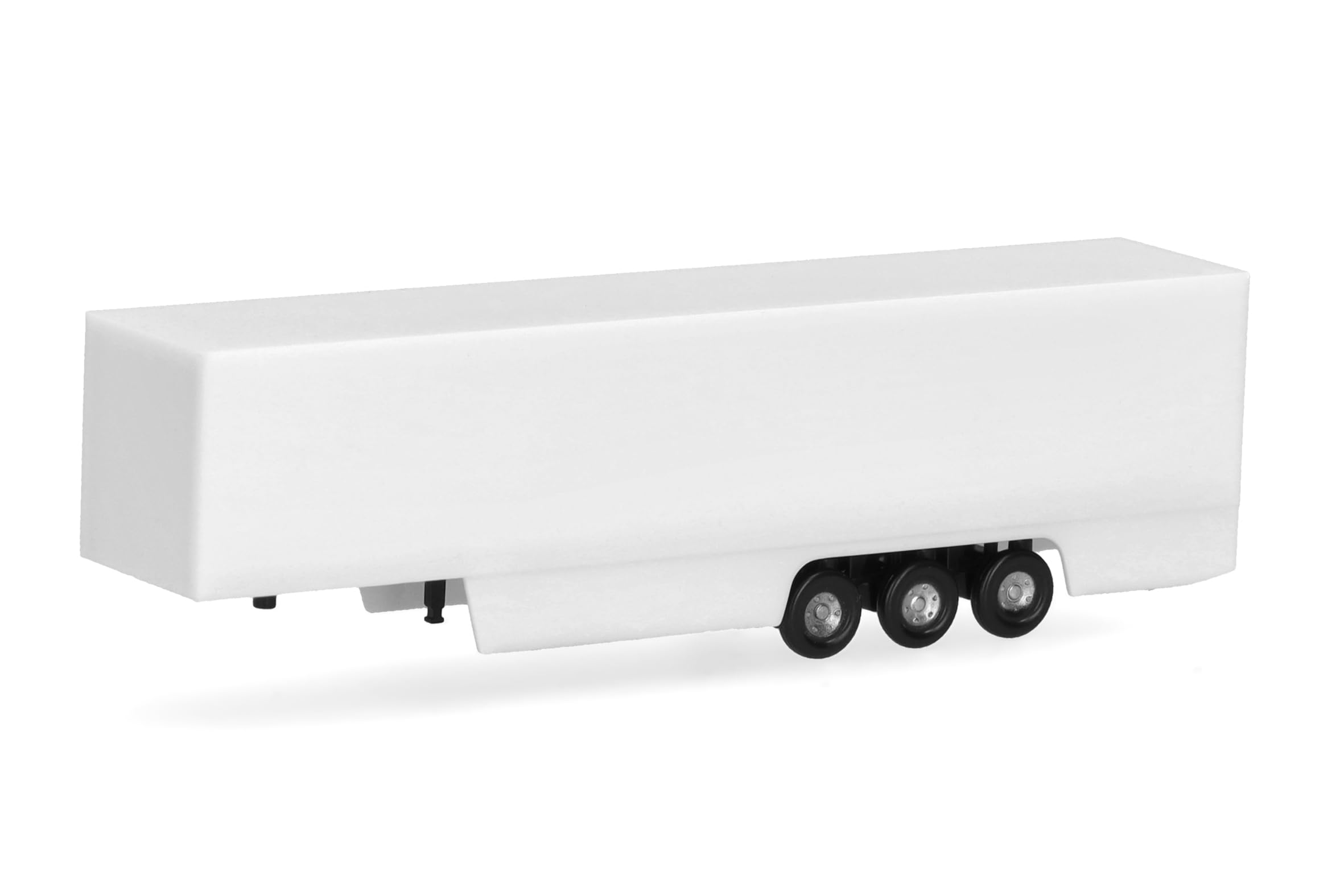 Herpa Parts Service, N scale, 3-axle box trailer with fairing, 2 pieces at 1:160 scale, miniature model, plastic