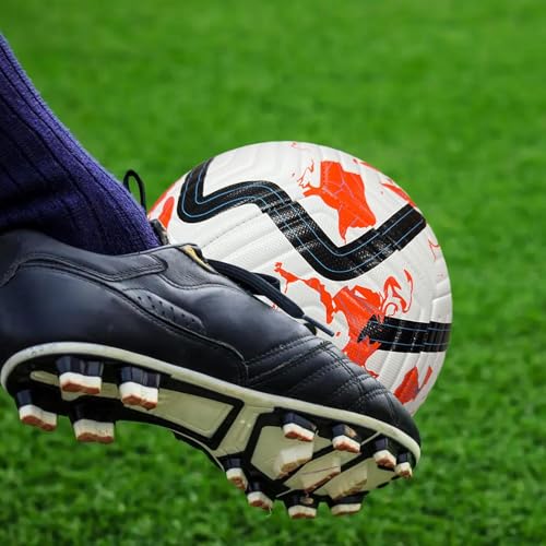 Balón de fútbol tamaño 5 - Balón de fútbol juvenil con cubierta suave | Balón de entrenamiento duradero para niños, adolescentes y adultos, fútbol oficial para partidos escolares, ejercicio - imagen 5