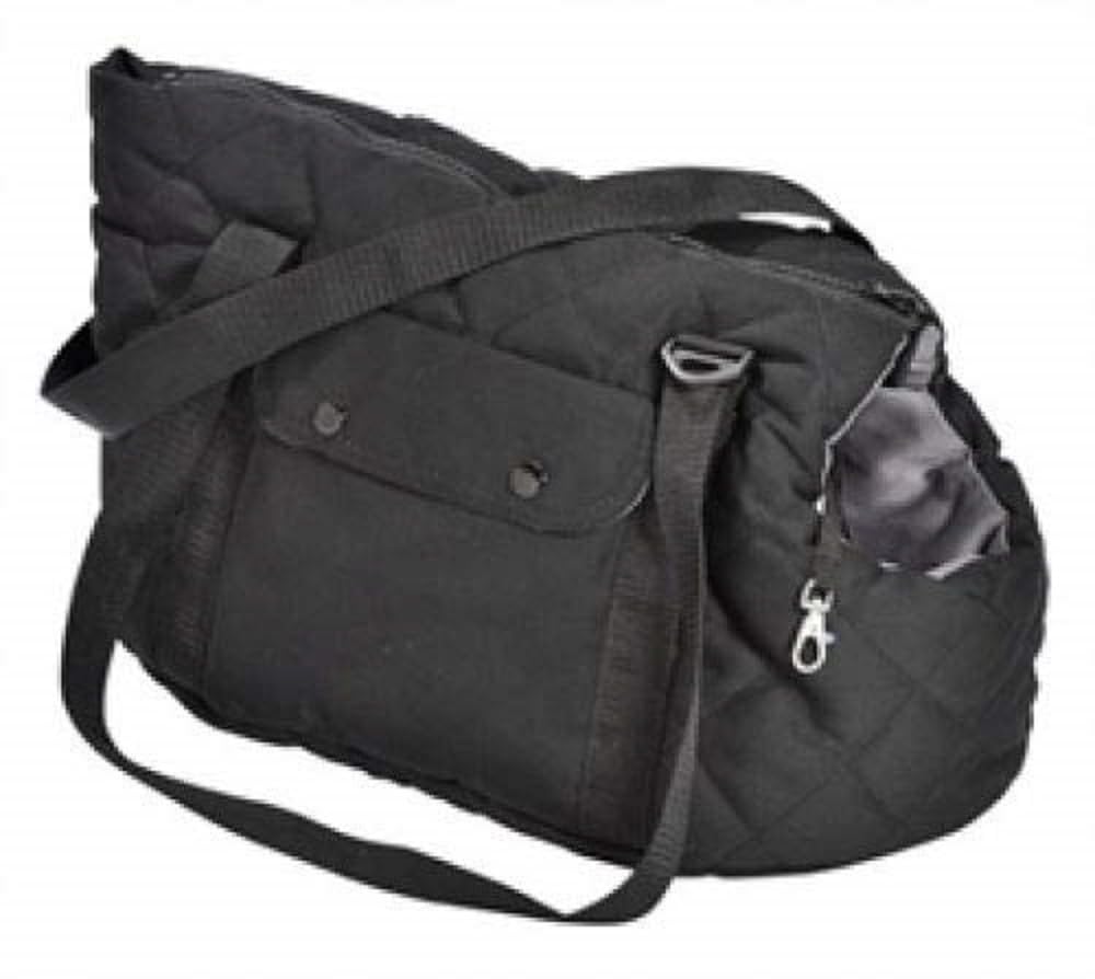 Sac pour chien Bobby Promenade noir bicolore taille M pour voyager sans stress
