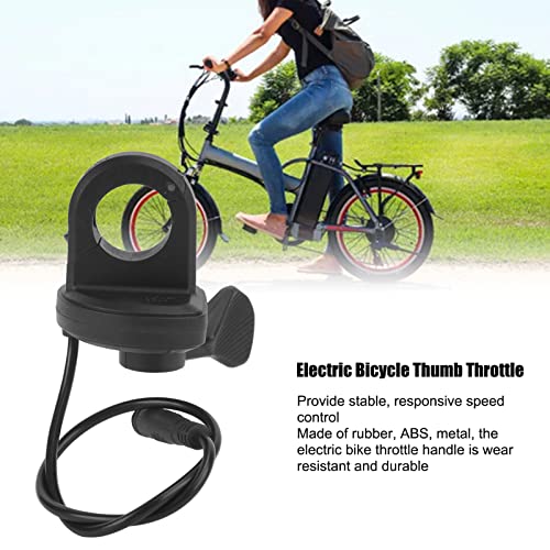Qstnxb Electric Bike Thumb Throttle, Rubber Wear Resistant Durable Ebike Thumb Throttle, Stable Sensitive Speed Control Thumb Throttle Ebike, For Bbs01, Bbs02, Bbshd #TOP1