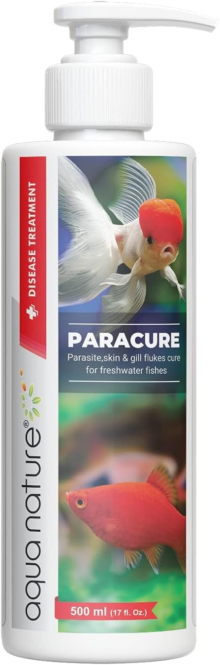 AquaNature® Paracure Parasite,Skin & Gill flukes Cure for Freshwater Aquarium Fishes (500 ml)
