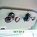Sunglass Holder for Car – Premium Eyeglass Clip for Car Visor - Set of 2