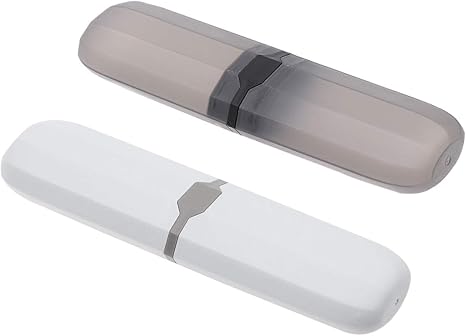 Amazon Co Jp Frcolor 歯ブラシケース 歯ブラシ収納ボックス 携帯式 軽量 便利 トラベル 旅行 洗面用具 携帯用 おしゃれ 2本セット 混色 スタイル1 旅行用品 旅行小物 通販