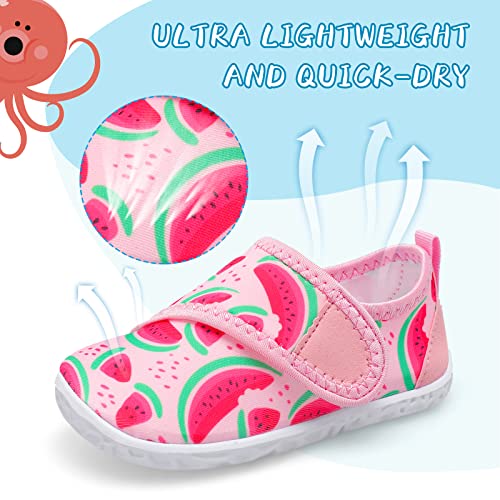 Kids Beach Shoes Aqua Socks Quick Dry Non-Slip Barefoot Water Shoes Walking Sandals For Baby Boys Girls Blue Scales Toddler 5 #TOP2