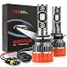 MOSTPLUS 8000 Lumens 80W-D2S D2R D2C All-in-One LED-TX1860 Chip Really Focused Headlight Bulbs Super Mini Conversion Kit Xenon White Three Years Warranty