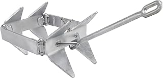 Foldable Box Anchor 13 lbs Boat Slide Cube/Square Anchor for Boats up to 25 ft Pontoon Fishing Cabin Cruisers