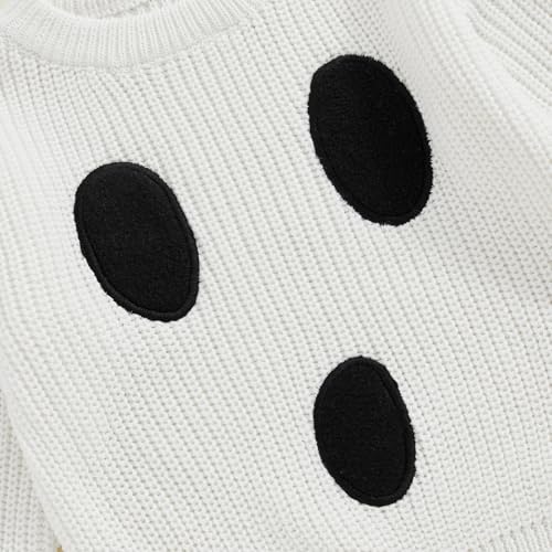 Image of Afunbaby Baby Girl Boy Knit Sweater Blouse Pullover Sweatshirt Warm Crewneck Long Sleeve Tops for Infant Toddler