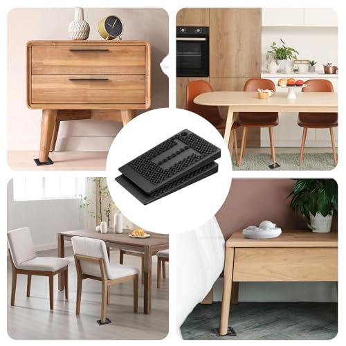 20 Stück Möbel-Nivellierpads, Unterlegkeile Möbel, Unterlegkeiles, Unterlegkeile Möbel, Tischbein-Nivellierer, Gummikeile Kunststoff, Ausgleichskeile Für Möbel, Tisch, Stuhl, Schrank