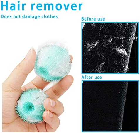 LucaSng 8PCS Pet Hair Remover and Laundry Ball Set, Reusable Dog Hair Remover for Laundry, Lint Remover Laundry Ball in Washing Machine, Pet Hair Catcher for Clothes