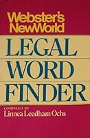 Webster's New World Legal Word Finder 0139473009 Book Cover