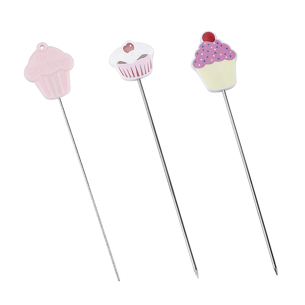 3-Piece Stainless Steel Cake Tester Skewers - Baking Needles For Checking Cake Doneness
