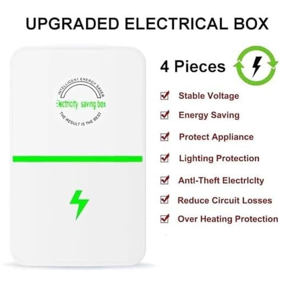 Optiwatt Energy Saver – Steckdosen-Energiespargerät Mit Spannungsstabilisierung, Platzsparend & Brandschutzgeprüft – Für Zuhause & Büro