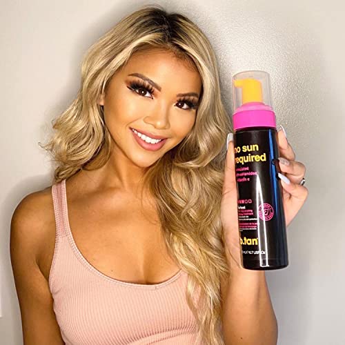 B.tan Darkest Self Tanner Mousse | No Sun Required - Darkest, Rejuvenating Self Tanning Treatment With Ceramides + Vitamin C, 1 Hour Sunless Tanner Mousse, No Fake Tan Smell, Cruelty Free, 6.7 Fl Oz #TOP5