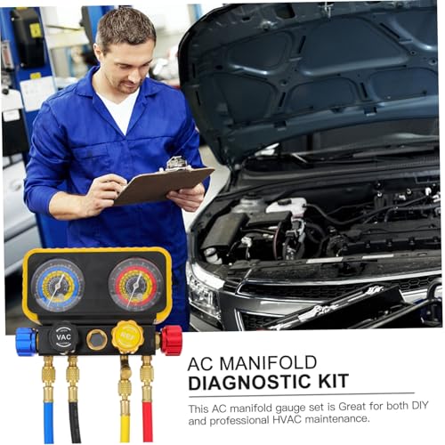 Kit de Manómetros Universal R410A/R32 para Aplicaciones de Refrigeración, Herramienta de Diagnóstico miniatura 2