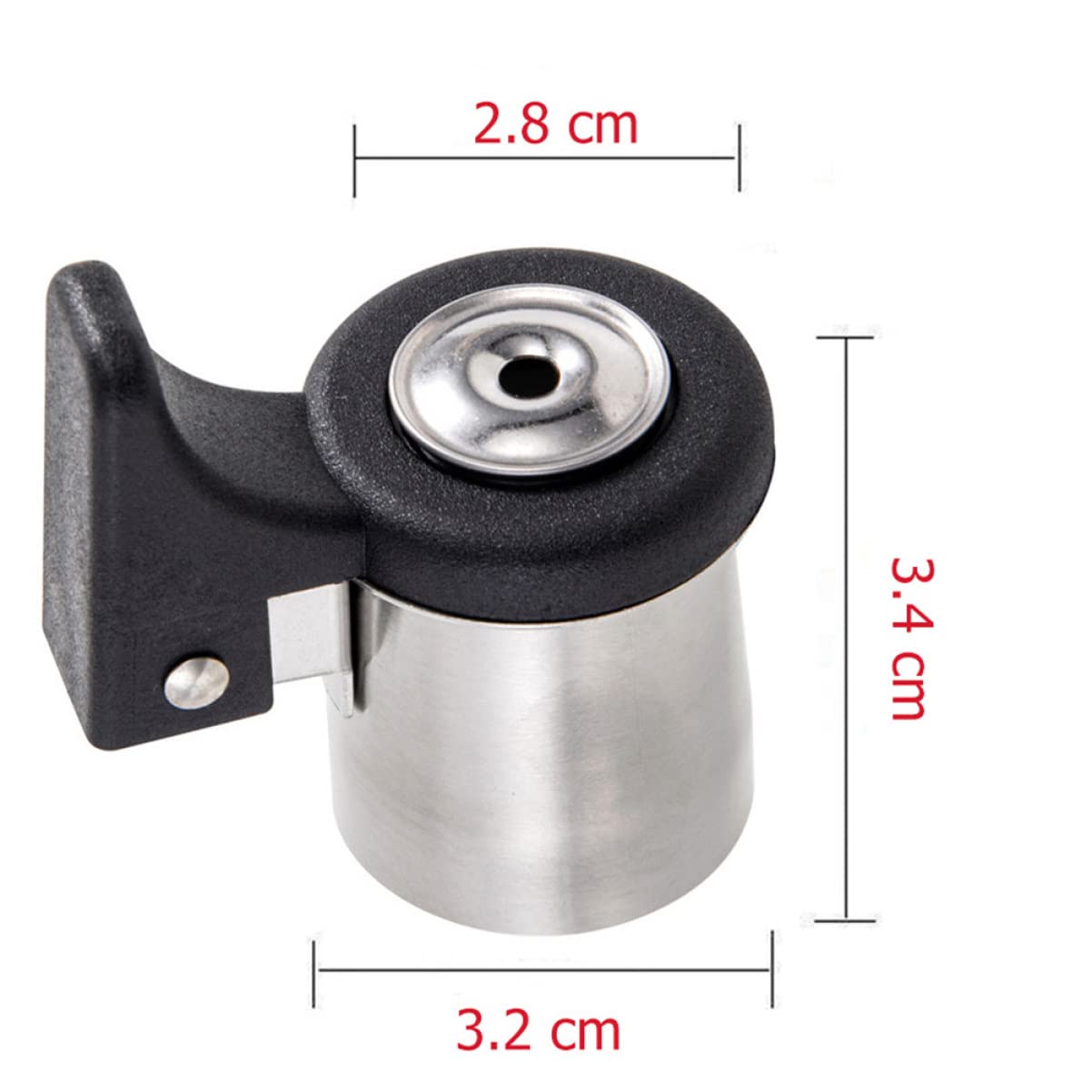 Ciieeo Whistling Kettle Flute Nozzle Set Stainless Steel Tea Kettle Spout Accessories Black Whistle