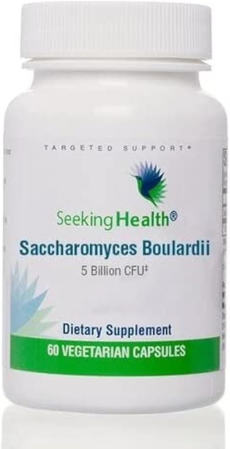 Seeking Health Probiotisch Saccharomyces Boulardii – S Boulardii Probiotische Gist voor Darmgezondheid – Saccharomyces Boulardii Probioticum – Probiotica voor Antibiotica – 60 Vegetarische Capsules