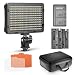 Produktbild NEEWER 176 LED Videoleuchte Streaming Licht Set Videolicht Panel 3200-5600K, 2 x Li-Ion Akku, USB Ladegerät & tragbare Case, Key Light für Canon Nikon Pentax Sony DSLR Kamera Beleuchtung Fotografie