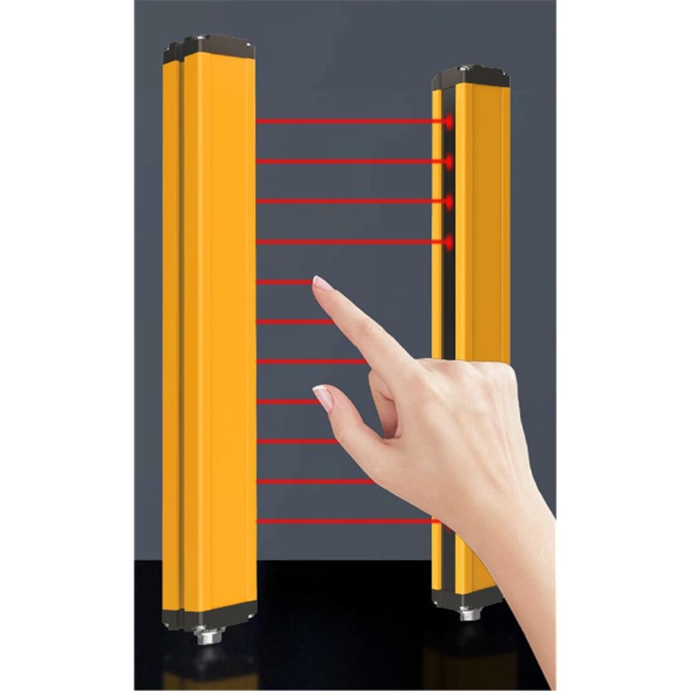 Cortina de Luz de Seguridad Sensor Interruptor Haz Rejilla Infrarroja Dispositivo de Protección Resolución Área Protección