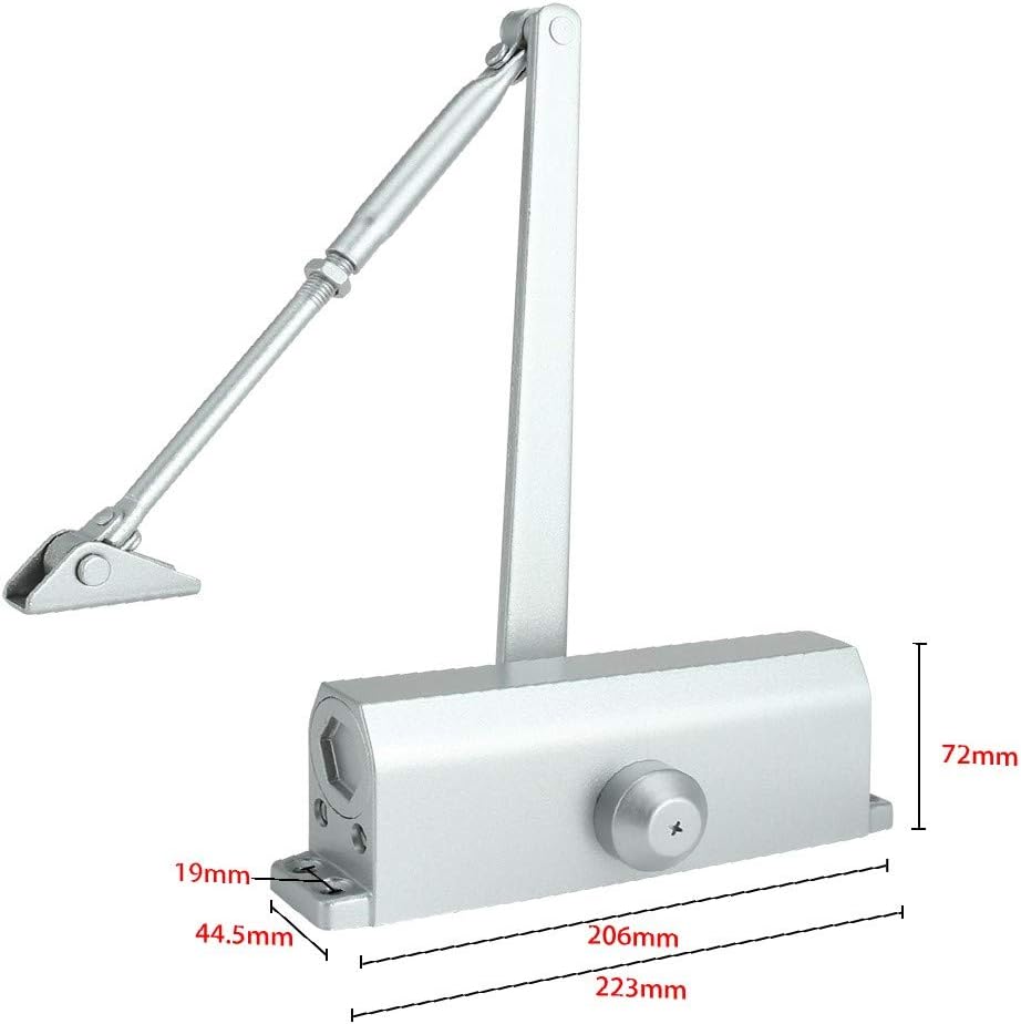 New Lon0167 503BC Cast Featured Aluminium Body Adjustable reliable efficacy Dual Valve Door Closer w Back Check(id:96a 4e a1 c91)