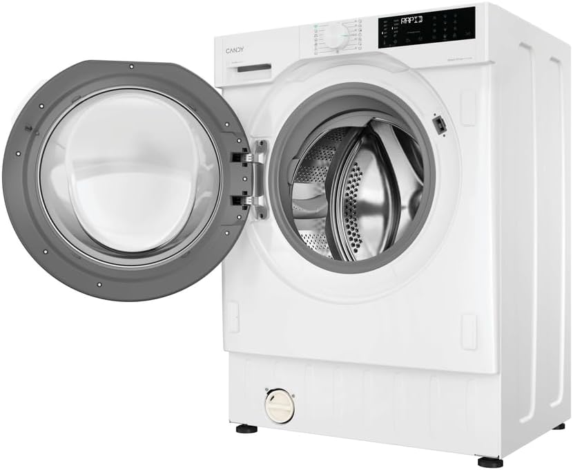 ด้านหน้า view of the Candy ProWash 400 washing machine with the door open