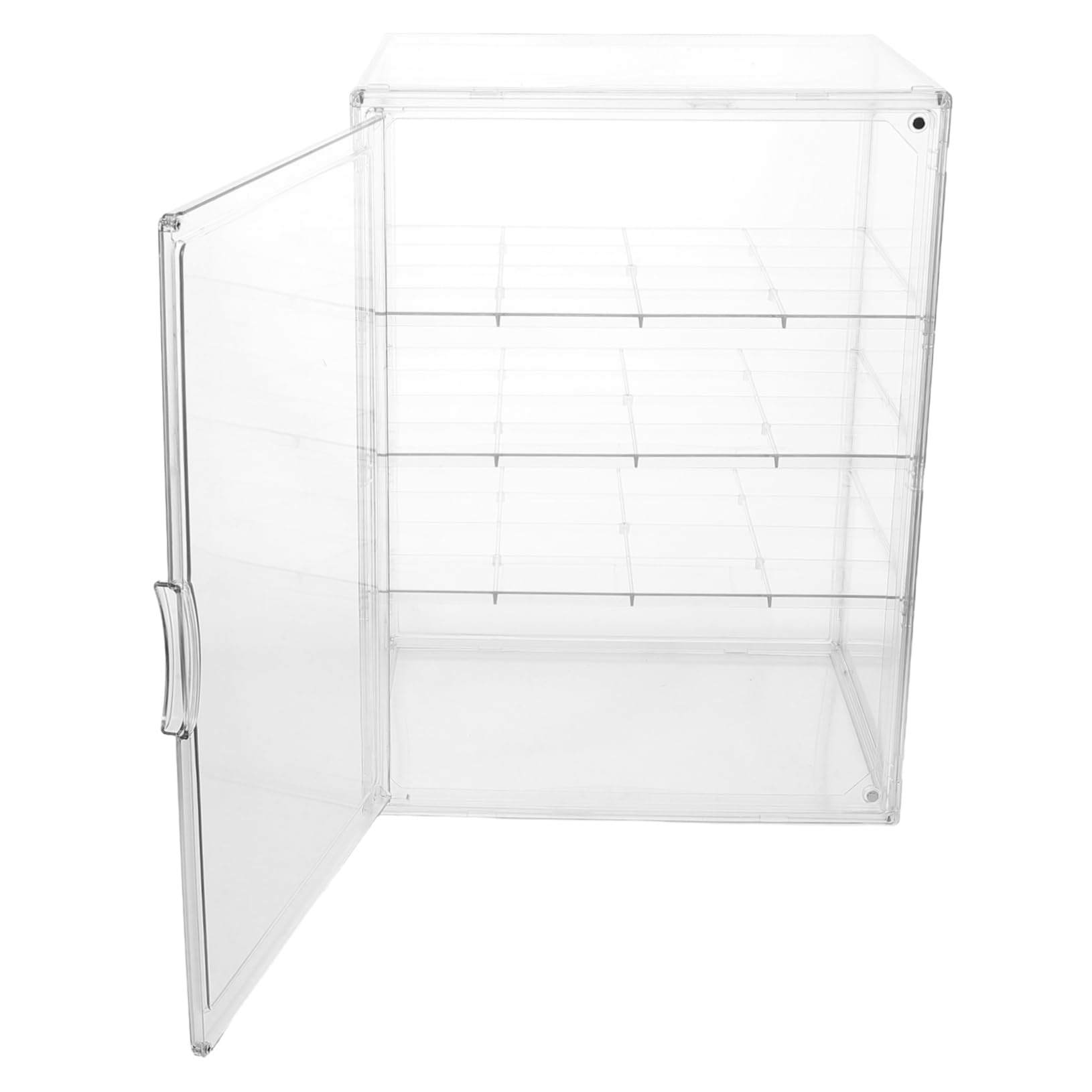 Vetrina Trasparente per Dolci 4 Livelli Regolabili, Design Smontabile in Pet, Espositore per Pasticceria e Biscotti per Cucina e Laboratorio