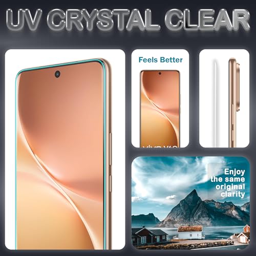 Image of FIRST MART Military-Grade Gorilla UV Tempered Glass For Vivo V60 / Vivo V60e 5G - 9H Hardness, Edge-to-Edge, Bubble-Free