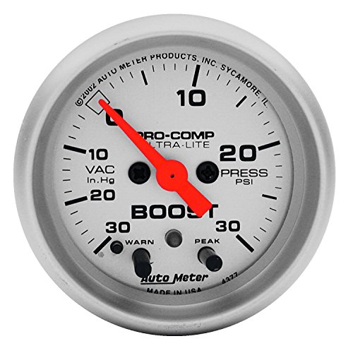 Image of Auto Meter 4376 Ultra-Lite Electric Boost /Vacuum Gauge,2.3125 in.