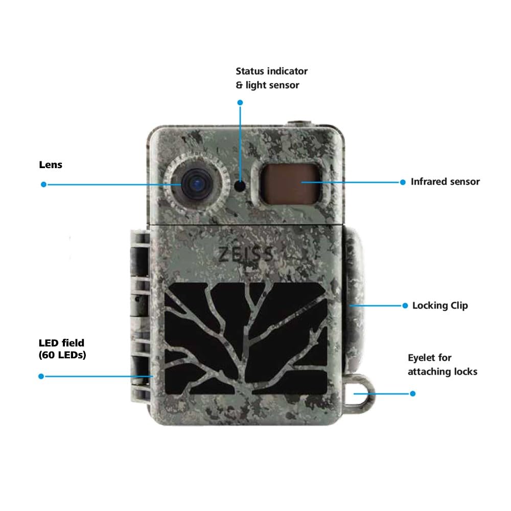 Open ZEISS Secacam 7 Classic camera showing the internal display and control buttons.