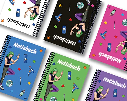 Carnet de notes A4 manga Quinn vert ligné pour vos récits - 3