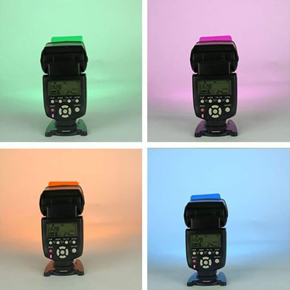 Qusedwey - Pack De 12 Filtres De Couleur Flash Pour Speedlite Et Appareil Photo - Gels Colorés Pour Effets Créatifs En Photographie - 9