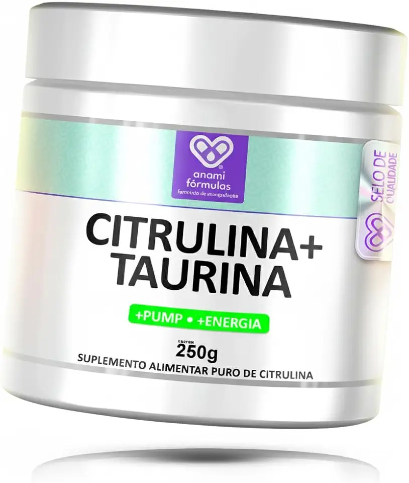Citrulina + Taurina - Blend Pré 100% Puro - 250g