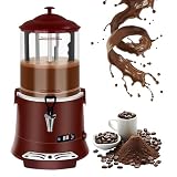 HESMAX Macchina per Cioccolata Calda Commerciale 10L/2,64Gal, con Riscaldatore per Bevande Calde a Controllo Temperatura Intelligente, Intervallo di Temperatura 86°F-194°F,XL 99W 6i2