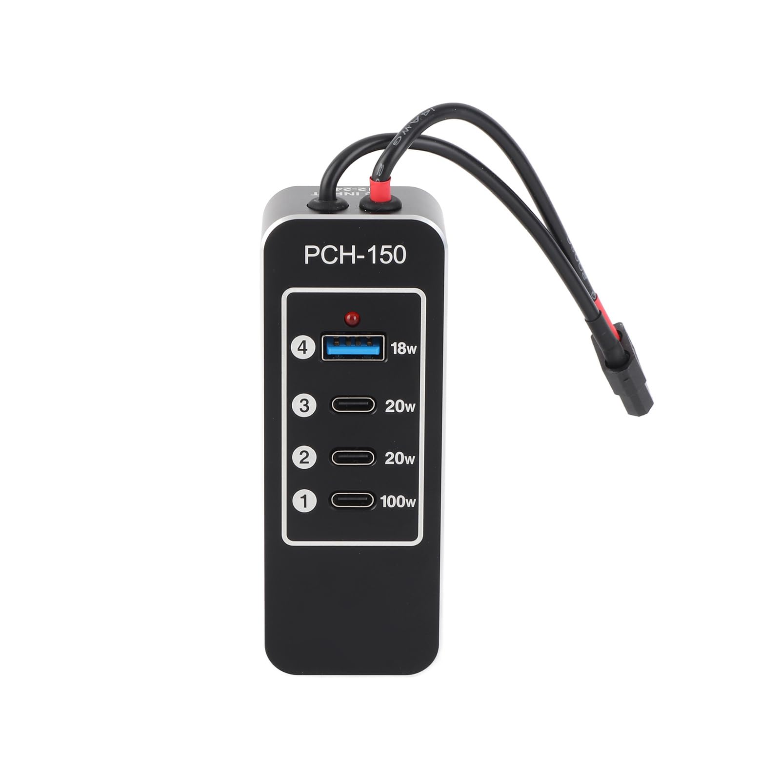 Eacam Listwa Zasilająca USB, 4-portowy Koncentrator ładujący o Mocy 158 W z 3 Portami USB C 1 Port A do Laptopa, Tabletu, Smartfona, wydajność Szybkiego ładowania, Wiele