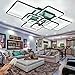 HIHIHOMY LED Deckenleuchte Dimmbar,L106cm Wohnzimmerlampe Deckenleuchte, 8-Licht Led Deckenleuchte Wohnzimmer Schwarz Deckenlampe LED, Modern Wohnzimmerlampe Led Deckenleuchte 3000K-6000K Baby,Schwarz günstig Kaufen-HIHIHOMY LED Deckenleuchte Dimmbar,L106cm Wohnzimmerlampe Deckenleuchte, 8-Licht Led Deckenleuchte Wohnzimmer Schwarz Deckenlampe LED, Modern Wohnzimmerlampe Led Deckenleuchte 3000K-6000K