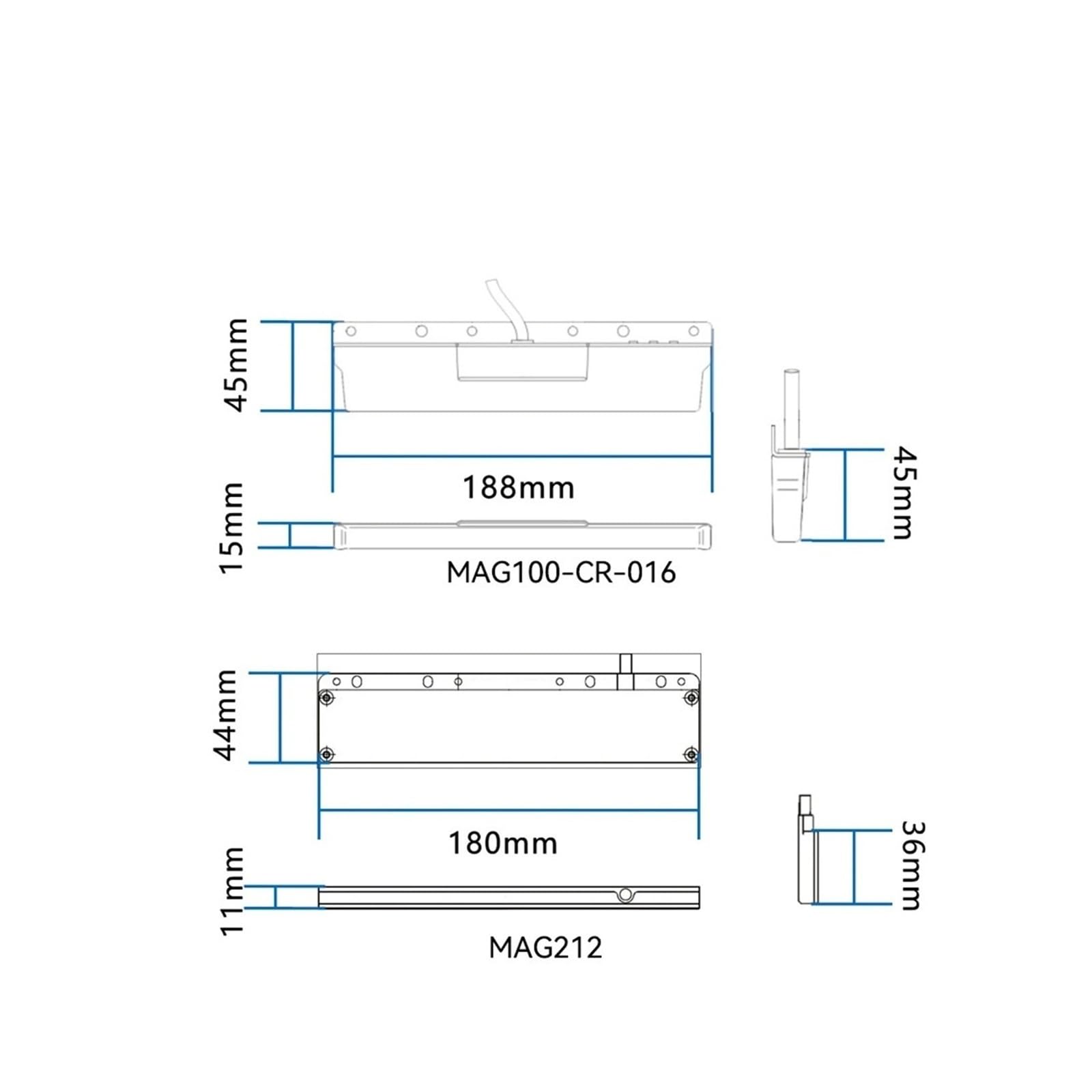 Sensor magnético MAG100 Guía de línea de 16 bits Sensor de navegación de banda magnética industrial 1 pieza