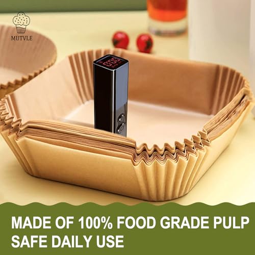 Air Fryer Liners for Ninja Crispi, Disposable 125 + 125 Pcs Ninja Crispi Accessories for Ninja Crispi 4-in-1 Portable Glass Air Fryer Cooking System, Non-Stick Ninja Crispi Liners Disposable by mutvle - Image 5