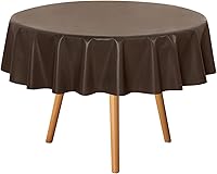 Vista 38 de sancua - Mantel rectangular de PVC 100 % impermeable, 54 x 54 pulgadas, vinilo a prueba de aceite, derrames, fácil de limpiar con un paño, para Beige