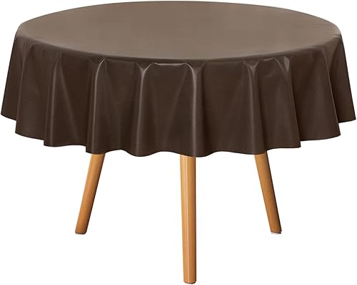 Miniatura 207 de sancua - Mantel rectangular de PVC 100 % impermeable, 54 x 54 pulgadas, vinilo a prueba de aceite, derrames, fácil de limpiar con un paño, para