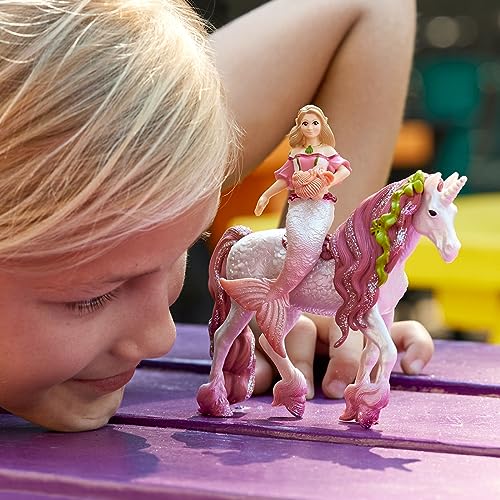 Schleich Bayala | Sirena Feya Con Unicorno Marino 70593 | Con Mini Granchio | Figure Dettagliate E Realistiche | Regalo Perfetto Per Bambine E Bambini | Figura Da 5 Anni In Su | Set Da 3 Pezzi - 3