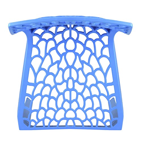 Image of Supreme Web Plastic Chair |Armless Chair for Dining Room Set, Home, Cafe & Outdoor Use |Weight Bearing Upto 220kgs (Color: Soft Blue ; Set of 2)
