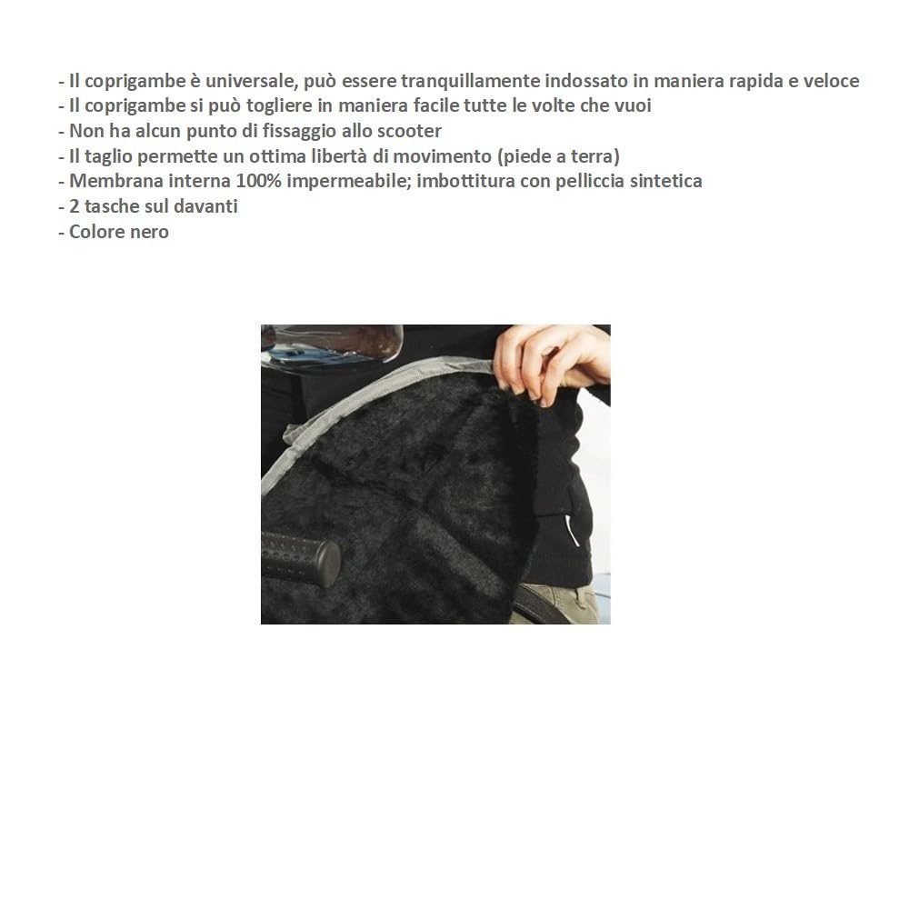 Compatible avec Vespa Vespa 946 ABS Tablier IMPERMÉABLE Couverture Thermique Rembourrage Couvre-Jambes À Porter Contre LA Pluie ET Le Froid
