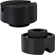 QIMEI-SHOP Car Jack Rubber Pad Universal Rubber Trolley Jack Pad 2 Tonnes 65 x 39 mm for Car Jack Lifting Platforms Trolley Jack Pack of 2