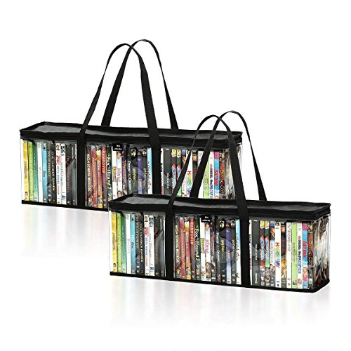 DVD Storage Bags (Set of 2) by Mivi : Transparent DVD & Blu-Ray Storage Cases with Strong Handles Large Capacity Portable DVD Holders Great DVD Storage Solution for Your Movie & Music Collection…DVD Storage Bags (Set of 2) by Mivi : Transparent DVD & Blu-Ray Storage Cases with Strong Handles Large Capacity Portable DVD Holders Great DVD Storage Solution for Your Movie & Music Collection…Your Movie & Music Collection…